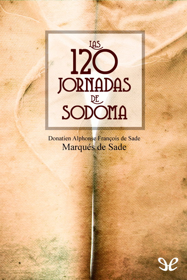 Portada del libro Las 120 jornadas de Sodoma