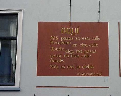 Aquí... Octavio Paz.