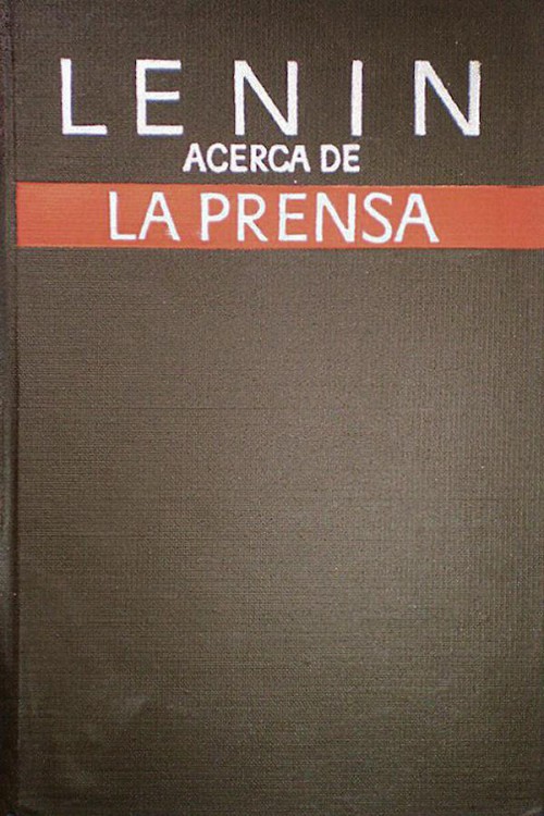 Portada del libro Acerca de la prensa