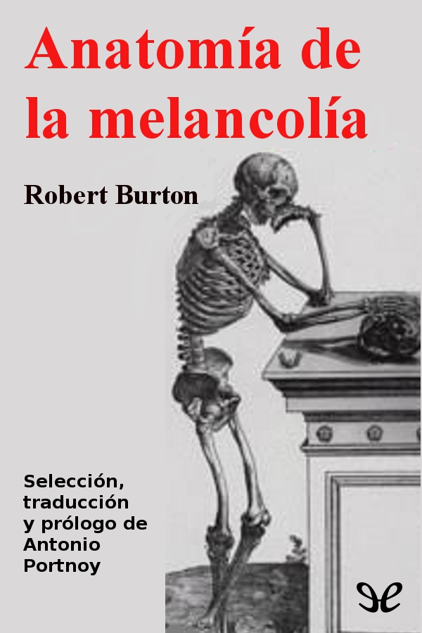 Portada del libro Anatomia de la melancolia