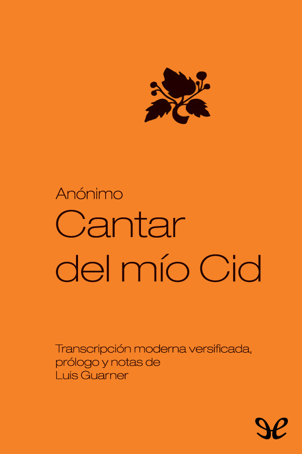 Portada del libro Cantar del mio Cid