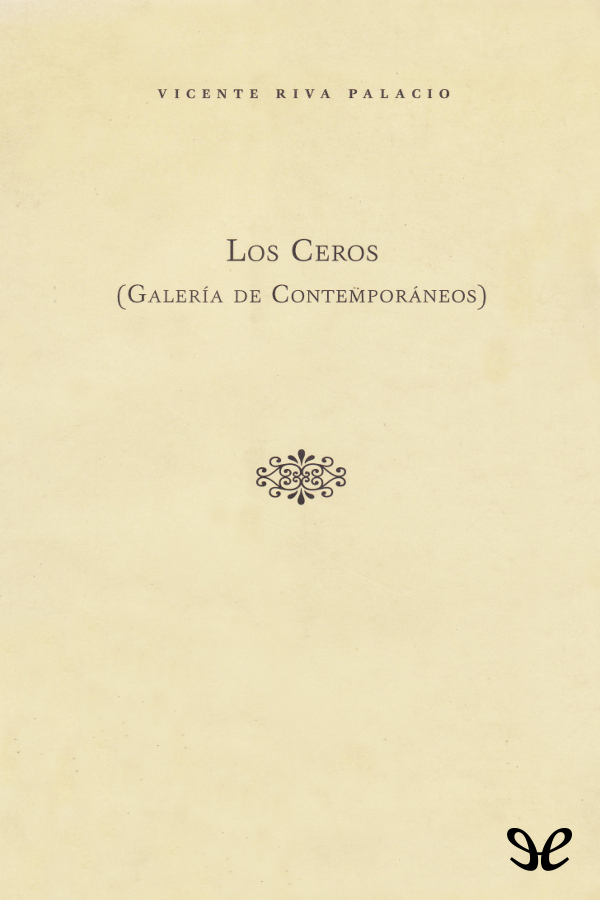 Portada del libro Los Ceros