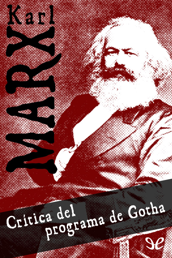 Portada del libro Critica del programa de Gotha