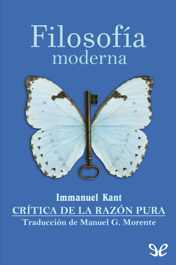 Portada del libro Critica de la razon pura