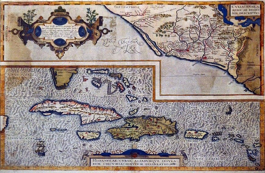 Mapa antiguo del Caribe
