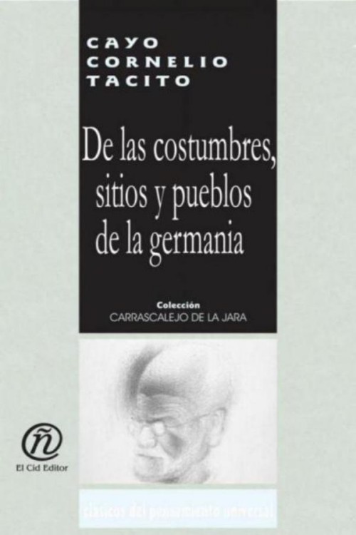 Portada del libro De las costumbres sitios y pueblos de la Germania