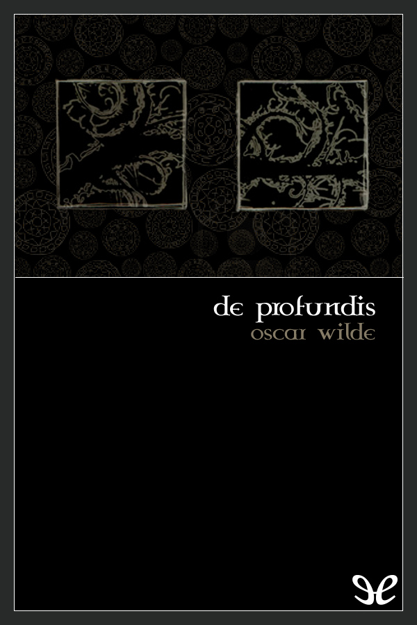 Portada del libro De profundis