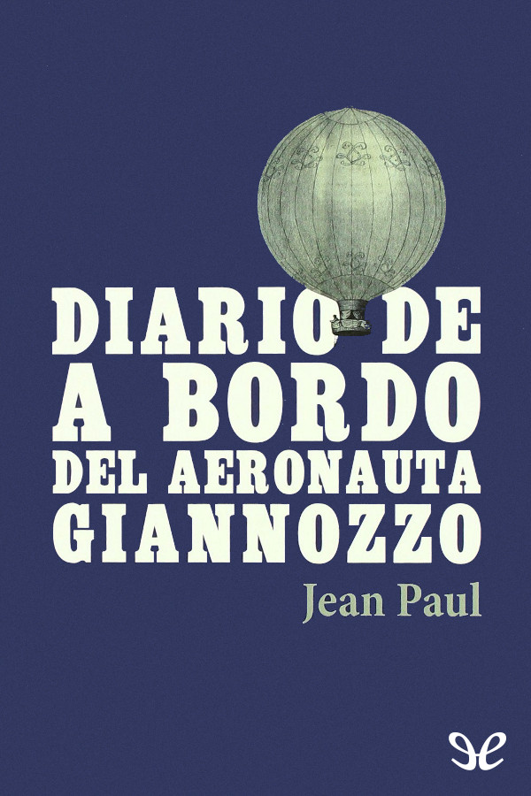 Portada del libro Diario de a bordo del aeronauta Giannozzo