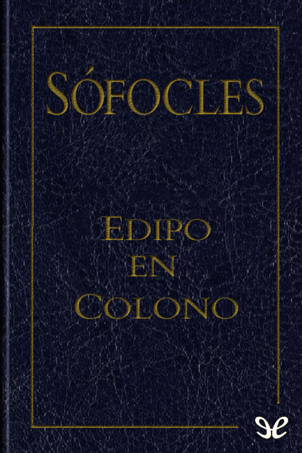 Portada del libro Edipo en Colono