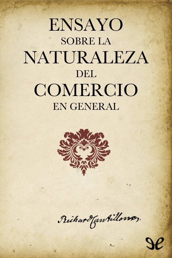 Portada del libro Ensayo sobre la naturaleza del comercio en general