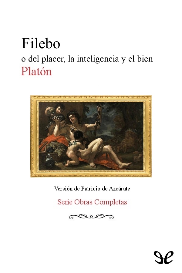 Portada del libro Filebo