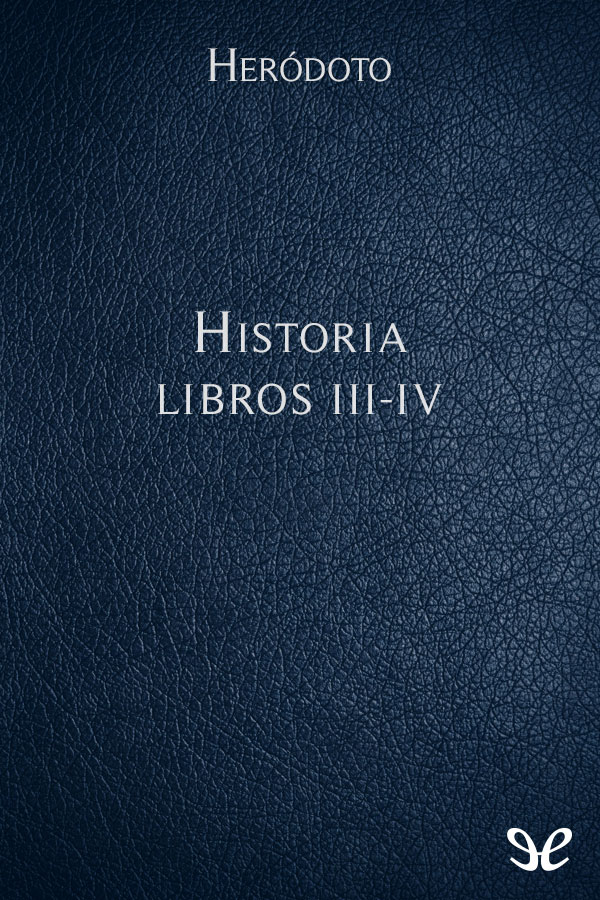 Portada del libro Historia  Libros IIIIV