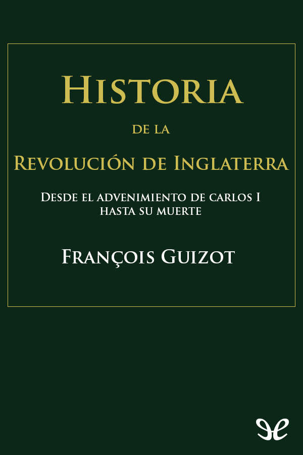 Portada del libro Historia de la Revolucion de Inglaterra