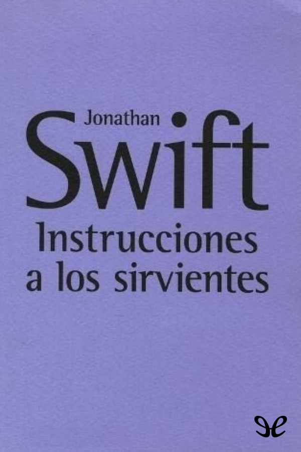 Portada del libro Instrucciones a los sirvientes