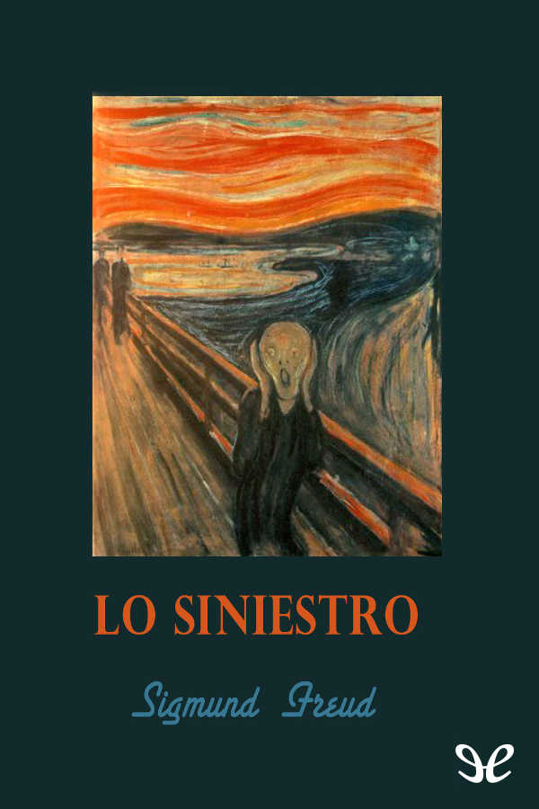 Portada del libro Lo siniestro