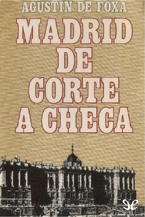 Portada del libro Madrid de corte a checa