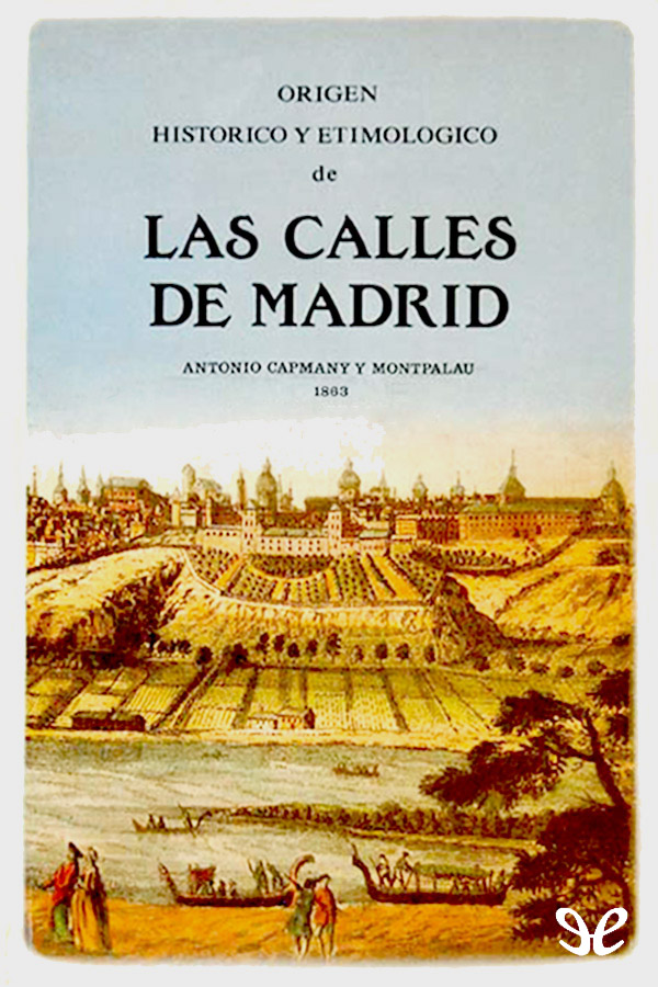 Portada del libro Origen historico y etimologico de las calles de Madrid