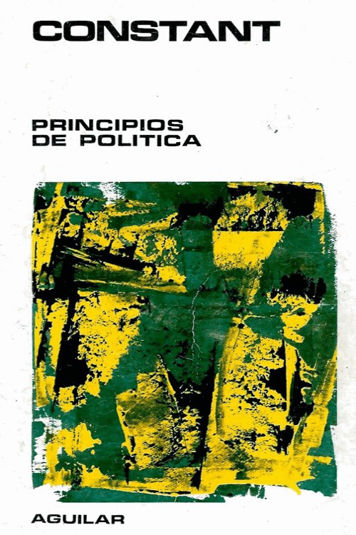 Portada del libro Principios de politica aplicables a todos los gobiernos representativos