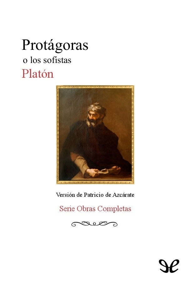 Portada del libro Protagoras