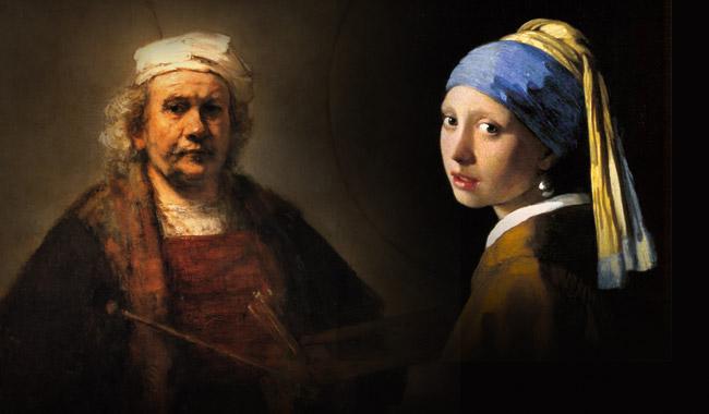 Rembrandt y Vermeer.
