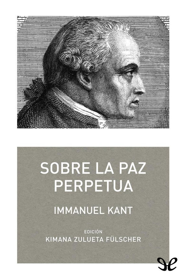 Portada del libro Sobre la paz perpetua