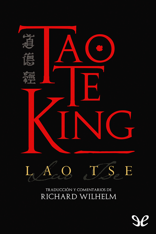 Portada del libro Tao Te King ed anotada