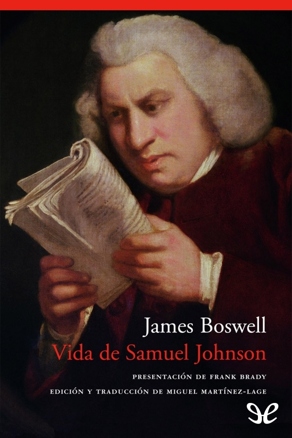 Portada del libro Vida de Samuel Johnson